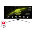 MSI MAG 345CQR 34" VA 21:9 180Hz  ívelt monitor, fekete